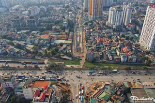 Hà Nội: Phân luồng giao thông phục vụ thi công hầm chui Kim Đồng