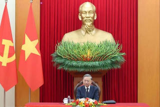 Tổng Bí thư Tô Lâm điện đàm với Chủ tịch Đảng Nhân dân Campuchia Hun Sen