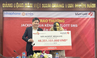 Đầu năm có người trúng Vietlott 48 tỷ đồng
