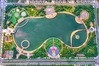 Hà Nội: Cận cảnh công viên được chi hàng trăm tỷ dù đã hoàn thiện nhưng vẫn để 'hoang hoá'