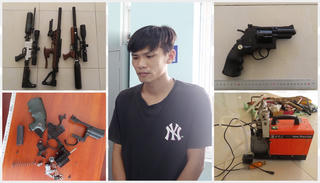 An Giang: Bắt đối tượng chế tạo, tàng trữ, mua bán trái phép vũ khí quân dụng