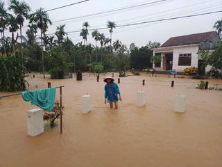 Quảng Nam: Mưa lớn gây ngập ở vùng trũng, thấp