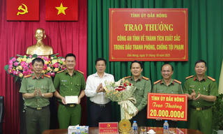 Năm 2023 Công an tỉnh Đắk Nông hoàn thành xuất sắc trong đấu tranh, phòng chống tội phạm