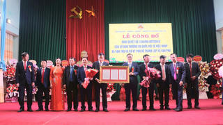 Thái Nguyên: Hai xã được công bố đạt chuẩn nông thôn mới nâng cao sáp nhập làm một