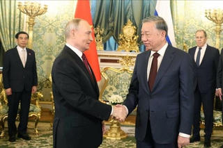 Tổng Bí thư Tô Lâm hội đàm hẹp với Tổng thống Nga Vladimir Putin
