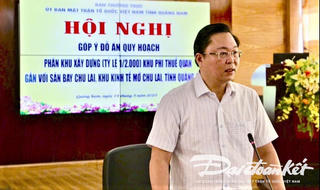 Góp ý đồ án quy hoạch Khu phi thuế quan gắn với sân bay Chu Lai