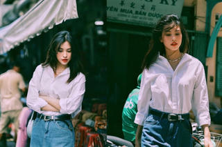 Tiểu Vy 'gây bão' trong bộ ảnh mang phong cách thập niên 90