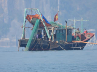 Chủ tàu du lịch bức xúc khi tàu giã cào tiếp tục hoành hành trên vịnh Hạ Long