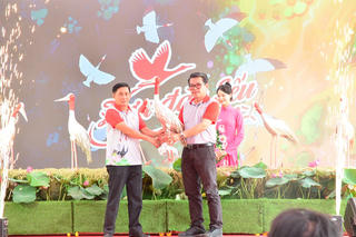 Đồng Tháp tiếp nhận 6 cá thể sếu đầu đỏ