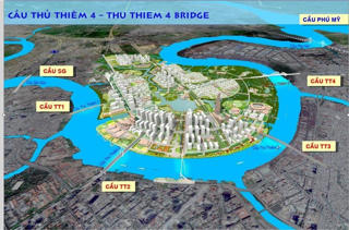 TP HCM: Hơn 3.000 tỷ đồng xây dựng cầu Thủ Thiêm 4