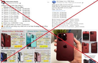 Cảnh giác khi đặt cọc mua điện thoại iPhone 15
