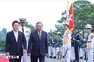 Lễ đón Tổng Bí thư Tô Lâm và Phu nhân thăm cấp nhà nước Đại Hàn Dân Quốc