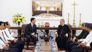 Chủ tịch nước Võ Văn Thưởng thăm Hội đồng Giám mục Việt Nam