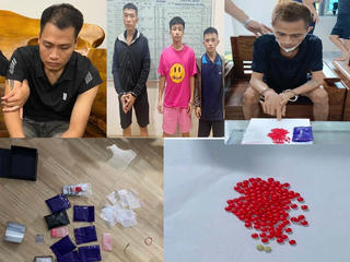 Bắt 5 người mua bán hồng phiến, ketamin và ma túy đá