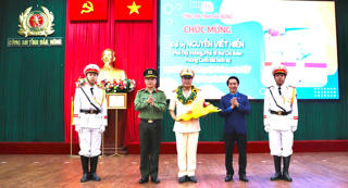 Đại úy công an tận tụy công việc, hăng hái tham gia công tác đoàn