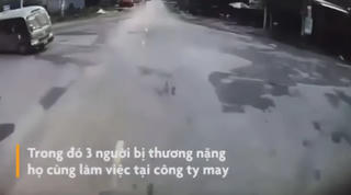 Vụ xe chở công nhân gặp nạn: Nhiều người văng qua kính chắn gió