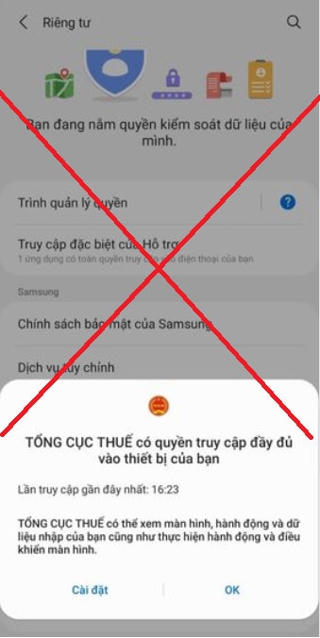 Cảnh báo về giả mạo công chức cơ quan thuế để lừa đảo