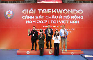 Đoàn Công an Nhân dân Việt Nam giành giải nhất toàn đoàn Giải Taekwondo Cảnh sát châu Á mở rộng 2024