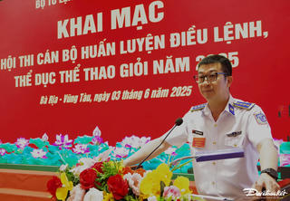 Vùng Cảnh sát biển 3 khai mạc Hội thi huấn luyện điều lệnh, thể dục thể thao năm 2025