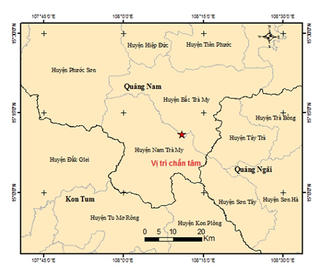 Quảng Nam: Xảy ra 2 trận động đất ở các huyện miền núi