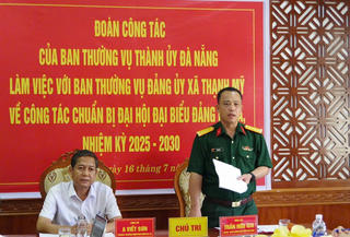 Ban Thường vụ Thành ủy Đà Nẵng kiểm tra công tác chuẩn bị Đại hội đại biểu Đảng bộ xã