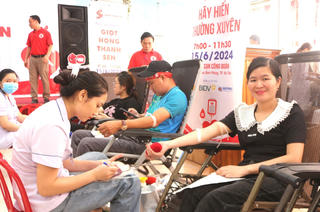Hà Tĩnh: Hơn 600 người tham gia hiến máu tình nguyện