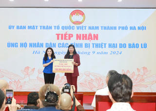Hà Nội: Tiếp nhận hơn 26 tỷ đồng ủng hộ nhân dân các tỉnh bị thiệt hại do bão lũ