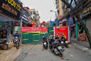 Hà Nội cấm đường Lương Thế Vinh để phục vụ thi công