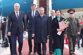 Tổng Bí thư Tô Lâm và Phu nhân bắt đầu thăm cấp Nhà nước Cộng hòa Belarus