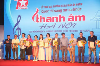 Trao giải cuộc thi “Thanh âm Hà Nội”