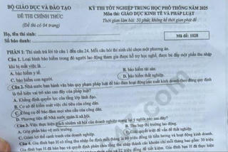 Đáp án môn Giáo dục Kinh tế và Pháp luật lần đầu thi tốt nghiệp THPT 2025