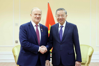 Tổng Bí thư Tô Lâm tiếp Chủ tịch Đảng Cộng sản và Chủ tịch Hội đồng biển của Nga