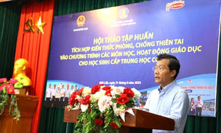 Đưa kiến thức phòng, chống thiên tai vào chương trình Trung học cơ sở
