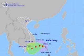 Áp thấp nhiệt đới mạnh thành bão, hướng về vùng biển Phú Yên đến Bà Rịa - Vũng Tàu