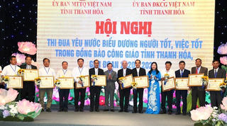 Thanh Hóa: Biểu dương 118 tấm gương người Công giáo 'kính Chúa, yêu nước'