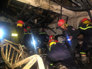 Vụ cháy ở Ninh Thuận: Hiện vẫn đang tìm kiếm 3 mẹ con