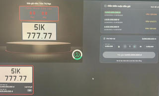 Biển số ngũ quý 7 của TP HCM được trúng đấu với giá 3,64 tỷ đồng