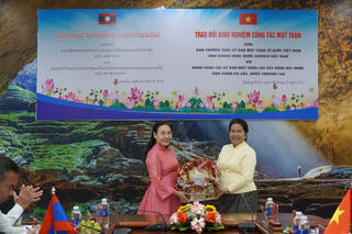 Mặt trận Quảng Bình và Chăm-pa-sắc trao đổi kinh nghiệm công tác đại đoàn kết dân tộc