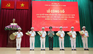 TP Hồ Chí Minh không tổ chức công an cấp huyện, giảm từ 55 xuống còn 33 đầu mối