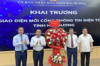 Hải Dương: Khai trương giao diện mới cổng thông tin điện tử