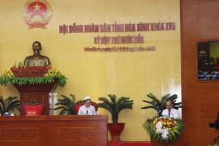 Khai mạc kỳ họp thứ 14, HĐND tỉnh Hoà Bình khoá XVII