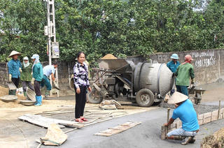 Huy động sức dân xây dựng nông thôn mới