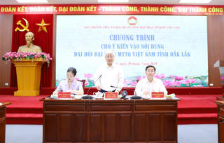 Chủ tịch Đỗ Văn Chiến cho ý kiến vào các nội dung Đại hội đại biểu MTTQ Việt Nam tỉnh Đắk Lắk