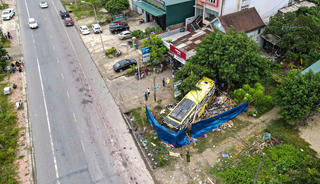 Hiện trường vụ tai nạn khiến 10 người tử vong ở Hà Tĩnh