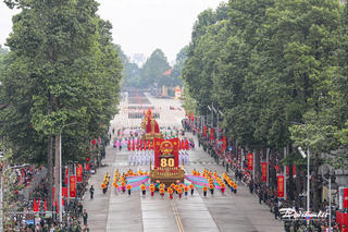 Tổng duyệt diễu hành, diễu binh Quốc khánh 2/9: Khối Mặt trận Tổ quốc Việt Nam