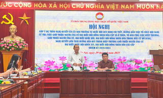 Bảo đảm việc hiệp thương lựa chọn, giới thiệu người ứng cử đại biểu Quốc hội và Hội đồng Nhân dân