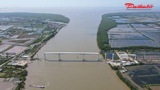 Cận cảnh đại công trường xây dựng cầu Văn Úc hơn 800 tỷ đồng ở Hải Phòng