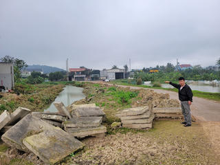 Đường 60 tỷ đồng làm 7 năm chưa xong