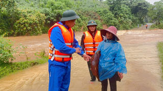 Mưa lớn cục bộ gây ngập lụt một số vị trí ở miền núi Quảng Trị