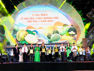 Đắk Lắk: Khai mạc Lễ hội Sầu riêng Krông Pắc